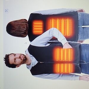 MSDUNOVR Adult Heated Vest Ultra Thin Carbon Fiber USB Recharge NO BATTERY New…